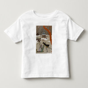 T-shirt Pour Les Tous Petits Patinage de glace sur le lac congelé
