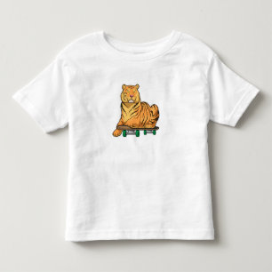 T-shirt Pour Les Tous Petits Patinage de Tiger