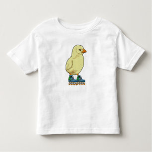 T-shirt Pour Les Tous Petits Patinage en ligne avec patins en ligne