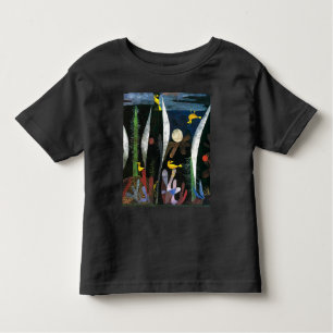 T-shirt Pour Les Tous Petits Paysage aux oiseaux jaunes   Paul Klee  