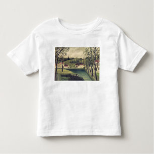 T-shirt Pour Les Tous Petits Paysage avec un pêcheur, après 1886