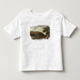 T-shirt Pour Les Tous Petits Paysage boisé montagneux avec un torrent