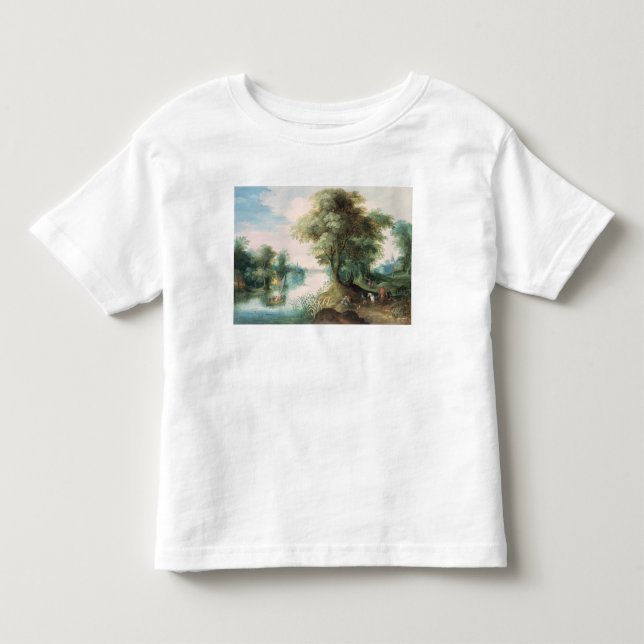T-shirt Pour Les Tous Petits Paysage de rivière (Devant)