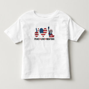 T-shirt Pour Les Tous Petits Peace Love New York