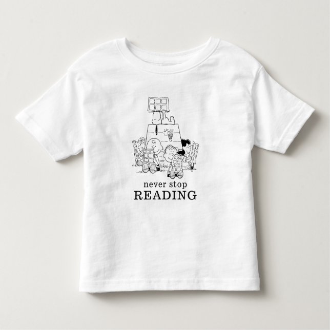 T-shirt Pour Les Tous Petits Peanuts Gang Lecture Comics (Devant)