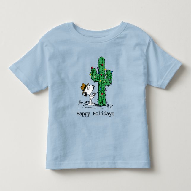 T-shirt Pour Les Tous Petits Peanuts | Le cactus de Noël de Spike (Devant)