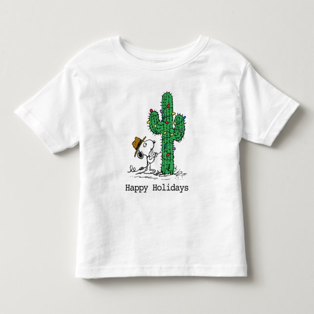 T-shirt Pour Les Tous Petits Peanuts | Le cactus de vacances de Spike (Devant)