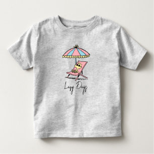 T-shirt Pour Les Tous Petits PEANUTS   Woodstock Relaxing à la plage