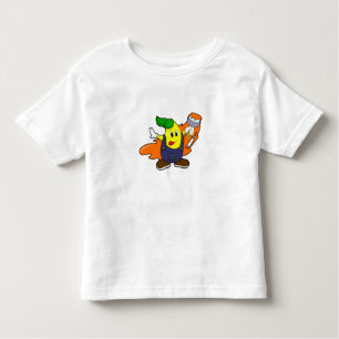 T-shirt Pour Les Tous Petits Pear as Painer with Paint brush