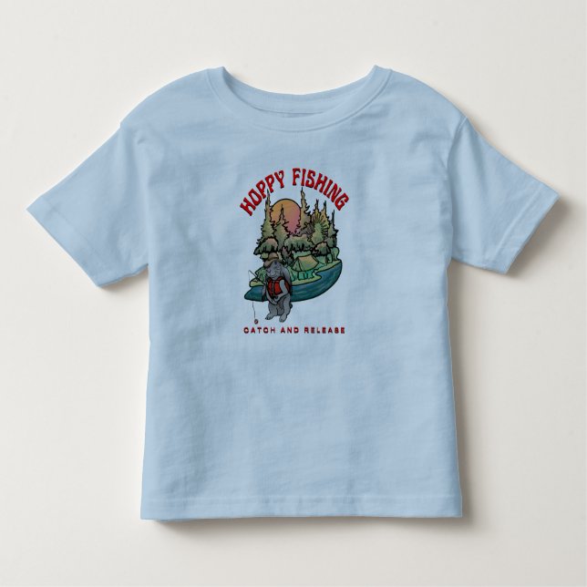 T-shirt Pour Les Tous Petits Pêche à l'Hoppy Capture et libération (Devant)