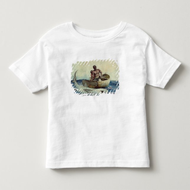 T-shirt Pour Les Tous Petits Pêche de requin, 1885 (Devant)