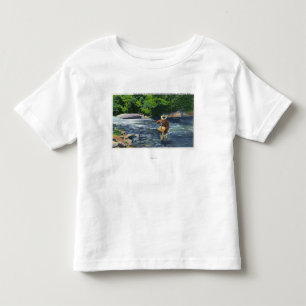 T-shirt Pour Les Tous Petits Pêche de truite à la crique de Catherine