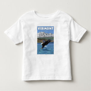 T-shirt Pour Les Tous Petits Pêche de VermontEagle