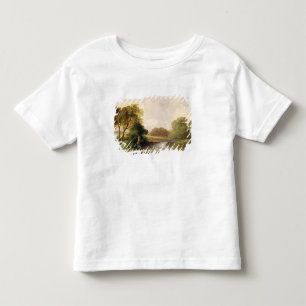 T-shirt Pour Les Tous Petits Pêche : Jouant un poisson (huile sur la toile)