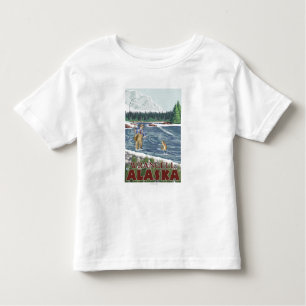 T-shirt Pour Les Tous Petits Pêcheur de mouche - Wrangell, Alaska