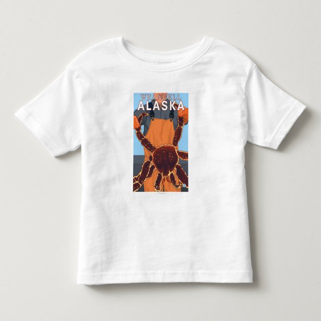 T-shirt Pour Les Tous Petits Pêcheur limule - Wrangell, Alaska (Devant)