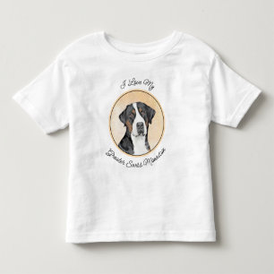 T-shirt Pour Les Tous Petits Peinture de Chien de Montagne - Art original