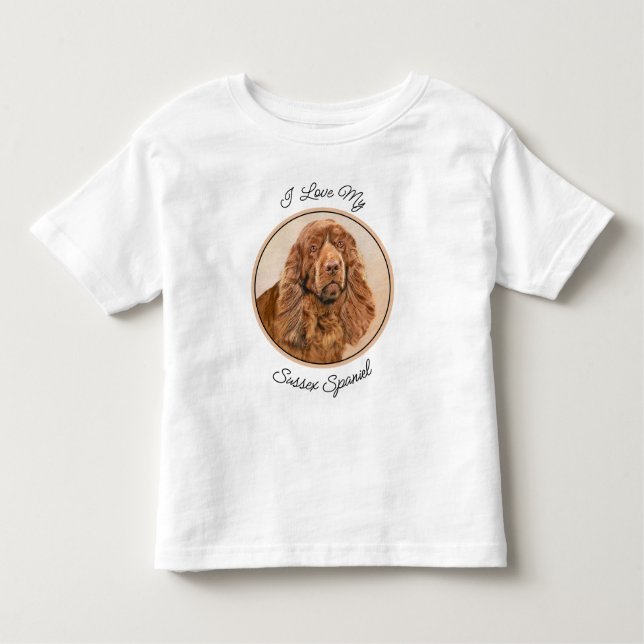 T-shirt Pour Les Tous Petits Peinture d'espagne de Sussex - jolie art original  (Devant)