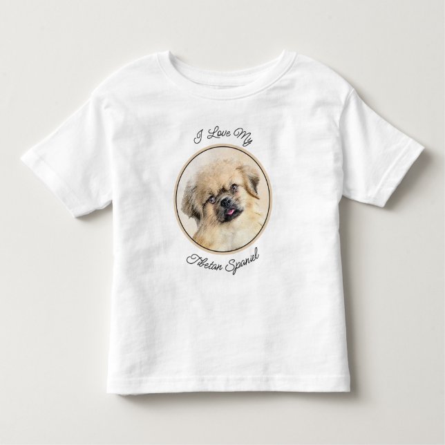T-shirt Pour Les Tous Petits Peinture d'espagne tibétaine - jolie art original  (Devant)