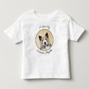 T-shirt Pour Les Tous Petits Peinture islandaise pour chien de mer - Art origin