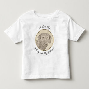 T-shirt Pour Les Tous Petits Peinture originale de chien par Retriever de Chesa