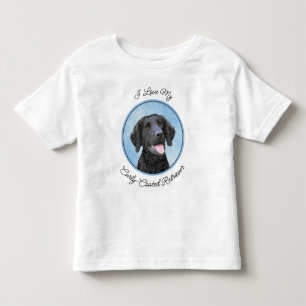 T-shirt Pour Les Tous Petits Peinture Retriever recouverte de boue - Art Chien