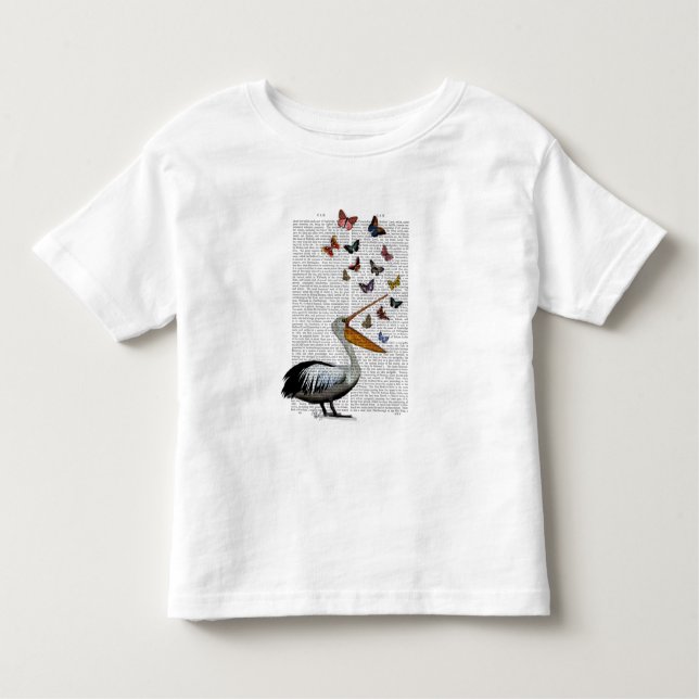 T-shirt Pour Les Tous Petits Pelican & Papillons (Devant)