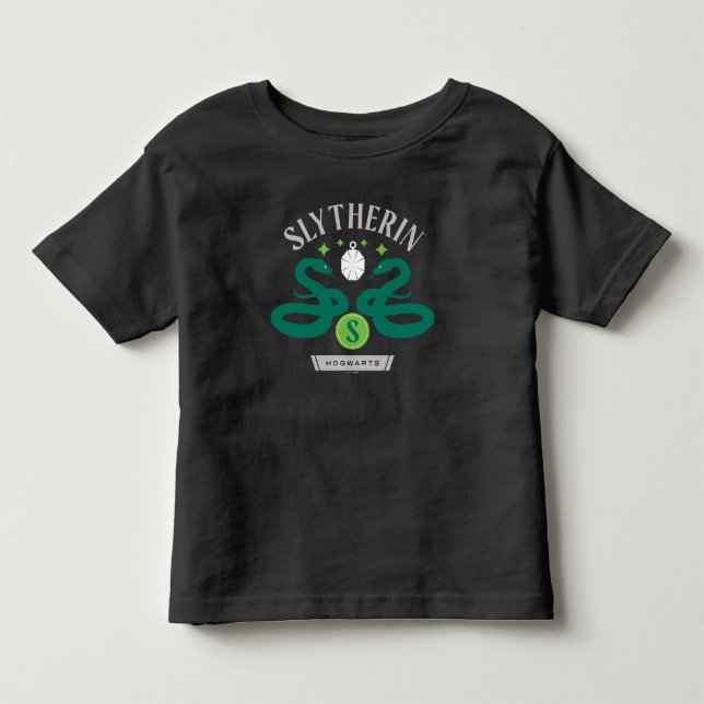 T-shirt Pour Les Tous Petits Pendentif double serpent de la maison SLYTHERIN™ G (Devant)