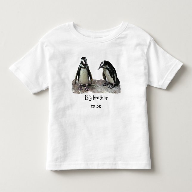 T-shirt Pour Les Tous Petits Penguins Big Brother (Devant)