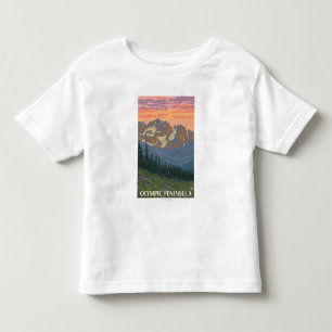 T-shirt Pour Les Tous Petits Péninsule olympique, fleurs de WashingtonSpring