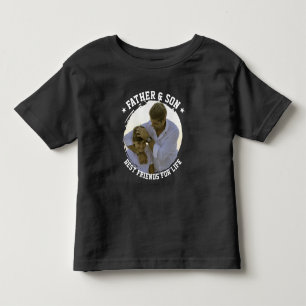 T-shirt Pour Les Tous Petits Père & Fils Photo personnalisée Meilleure Fête des