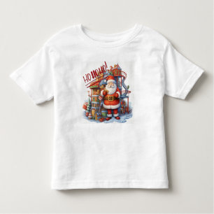 T-shirt Pour Les Tous Petits Père Noël à sa fabrique de jouets