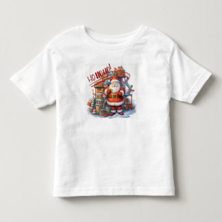 T-shirt Pour Les Tous Petits Père Noël à sa fabrique de jouets