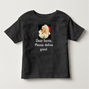 T-shirt Pour Les Tous Petits Père Noël mignon et drôle de chemise de Noël