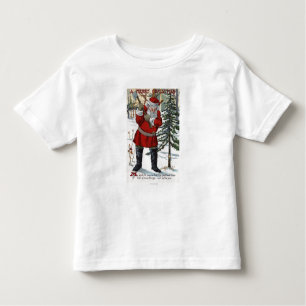 T-shirt Pour Les Tous Petits Père Noël réduisant l'arbre de Noël
