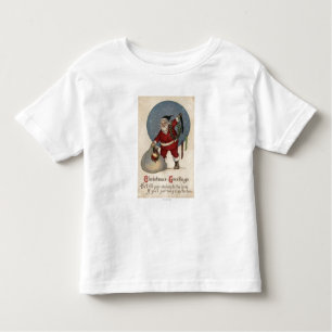 T-shirt Pour Les Tous Petits Père Noël remplissant bas au bord