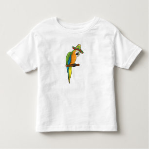 T-shirt Pour Les Tous Petits Perroquet avec casquette de paille