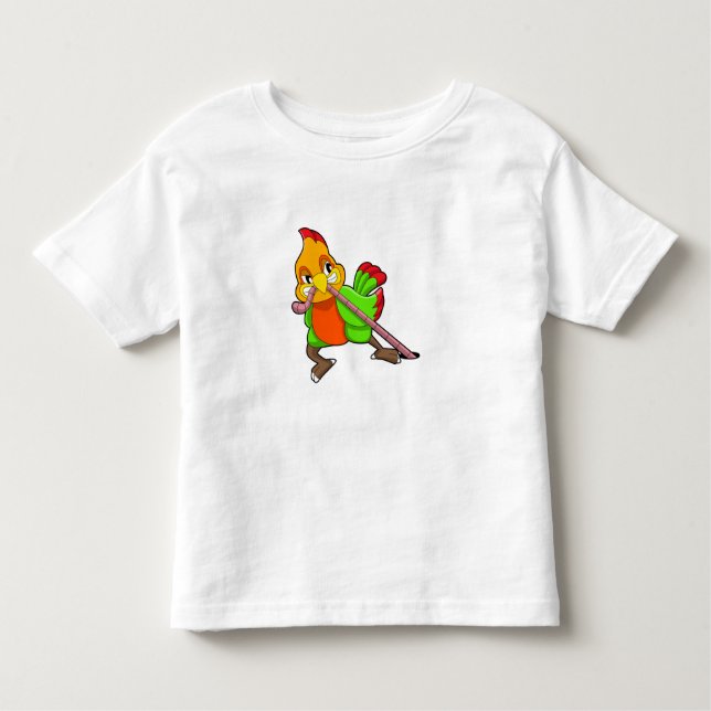 T-shirt Pour Les Tous Petits Perroquet avec ver (Devant)
