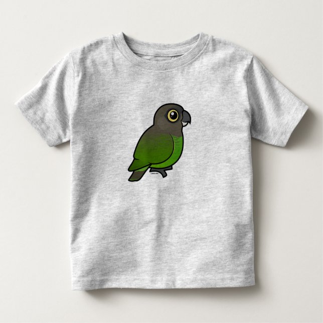 T-shirt Pour Les Tous Petits perroquet Brun-dirigé (Devant)