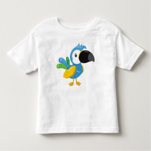 T-shirt Pour Les Tous Petits Perroquet coloré, perroquet tropical, perroquet mi