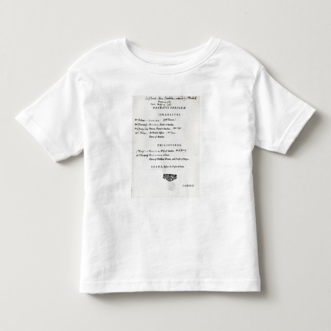 T-shirt Pour Les Tous Petits Person de Dramatis pour Samson (Devant)