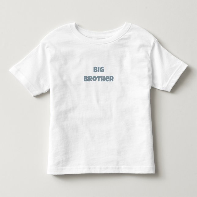 T-shirt Pour Les Tous Petits Personalised Pregnancy Announcement Big Brother. (Devant)