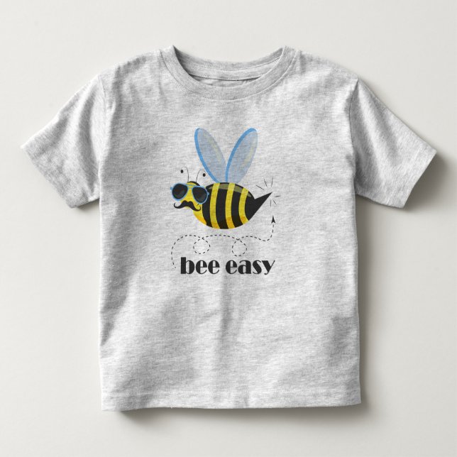 T-shirt Pour Les Tous Petits Personnage d'abeille avec des lunettes de soleil à (Devant)