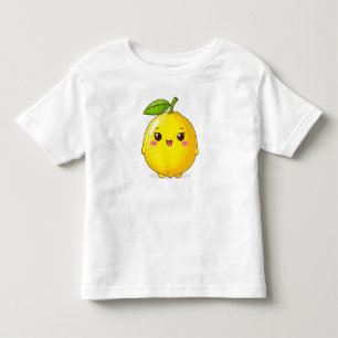 T-shirt Pour Les Tous Petits Personnage de citron souriant mignon