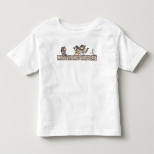 T-shirt Pour Les Tous Petits Personnages de Où sont les monstres sur Logo