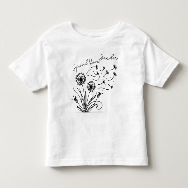T-shirt Pour Les Tous Petits Personnalisable "Spread Love" (Devant)