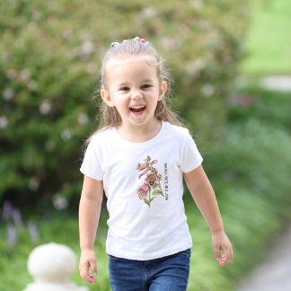 T-shirt Pour Les Tous Petits Personnalisé | Abeille Botanique Florale