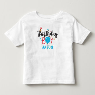 T-shirt Pour Les Tous Petits Personnalisé Birthday Boy
