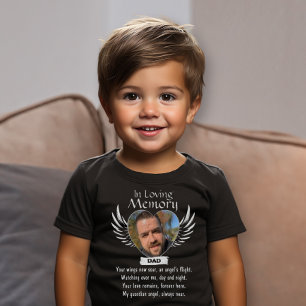 T-shirt Pour Les Tous Petits Personnalisé En Mémoire Amoureuse Photo Memorial A