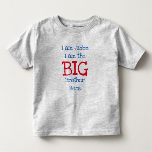 T-shirt Pour Les Tous Petits Personnalisé Je suis le Big Brother